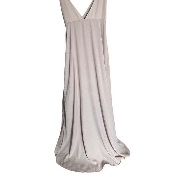 Show mr Your Mumu Liz Maxi Dress Soft Beige chiffon Size Extra Large NWT - Picture 9 of 9